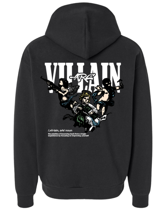 VILLAN ARC Heavy Weight Cotton Hoodie BLK