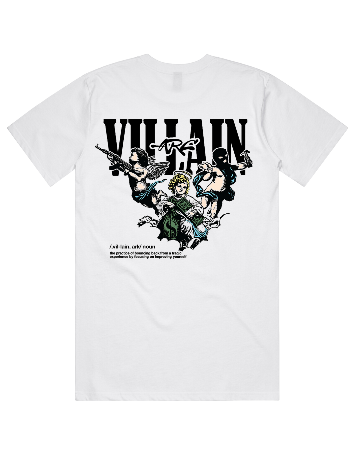 VILLAN ARC Heavy Weight Box Tee WHITE