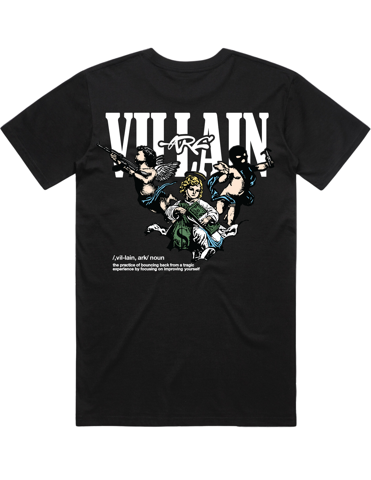 VILLAN ARC Heavy Weight Box Tee BLK