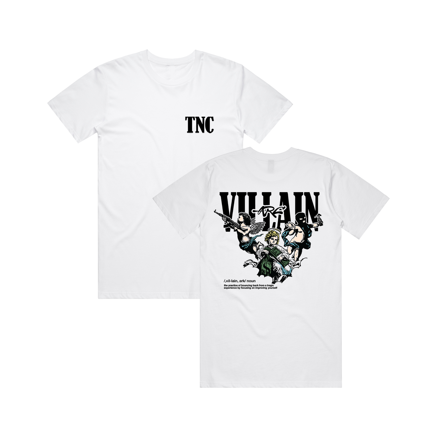 VILLAN ARC Heavy Weight Box Tee WHITE