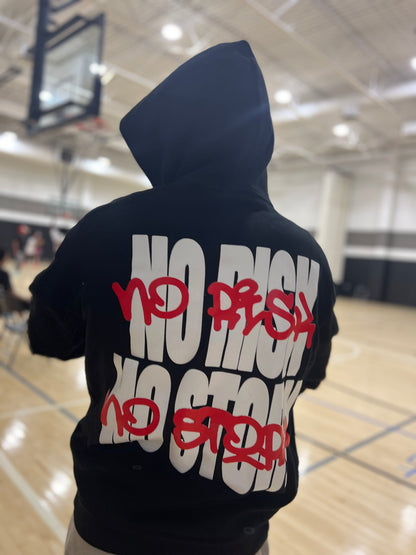 NO RISK NO STORY Heavy Weight Hoodie BLK