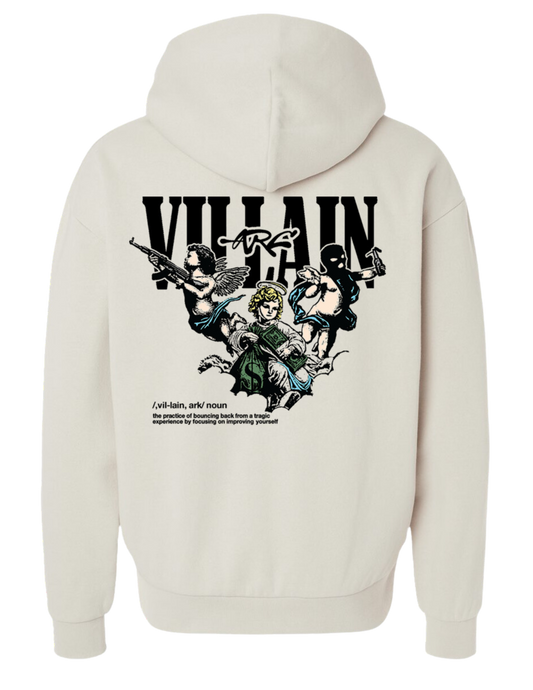 VILLAN ARC Heavy Weight Cotton Hoodie Cream