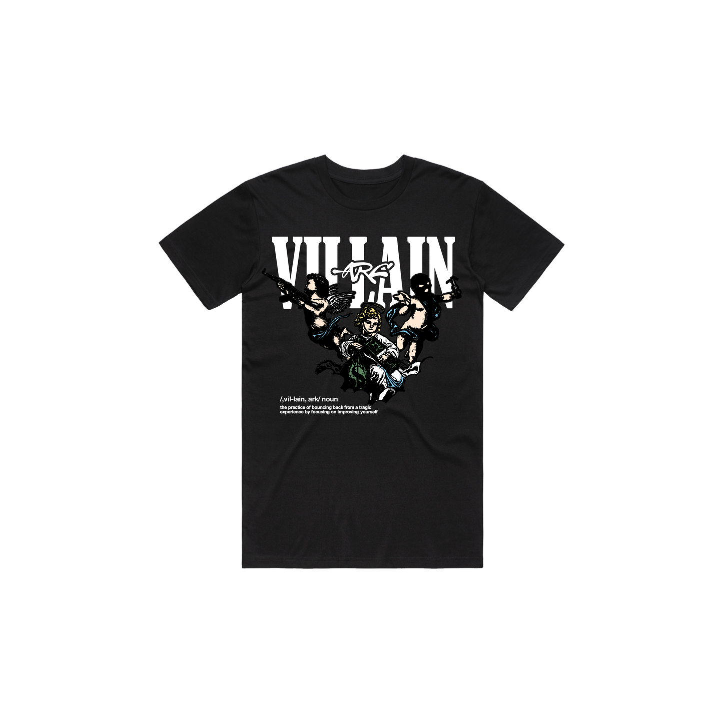 VILLAN ARC Heavy Weight Box Tee BLK