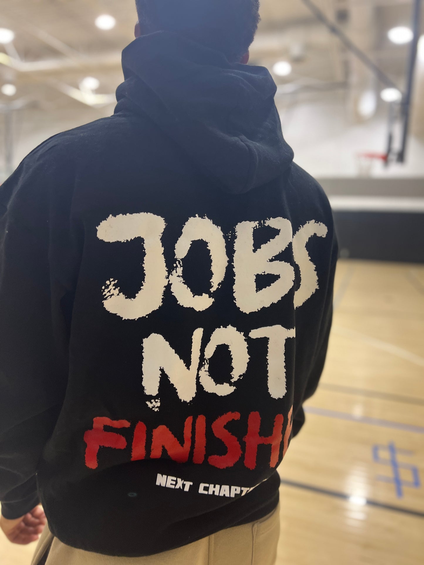 JOBS NOT FINISHED Heavy Weight Hoodie BLK