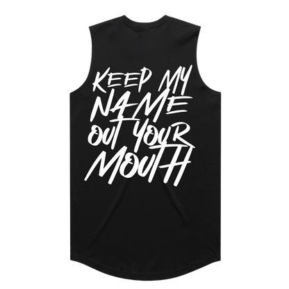 Keep My Name Tank Top Blk