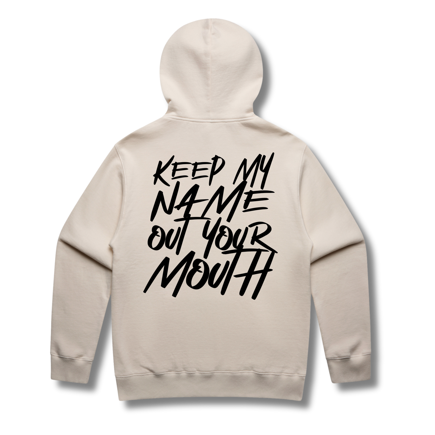 Keep My Name Cream Hoodie